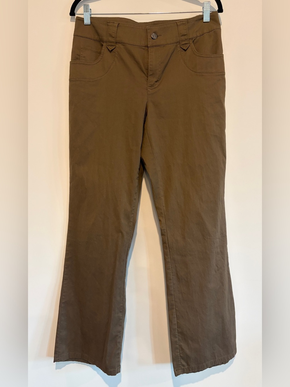 Tribal Soft Stretch Bootcut Pants Earth Tone Mocha Brown Women's Size 8